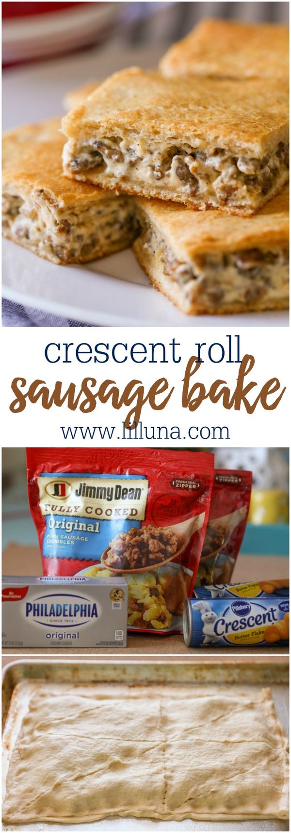 Crescent Roll Sausage Bake