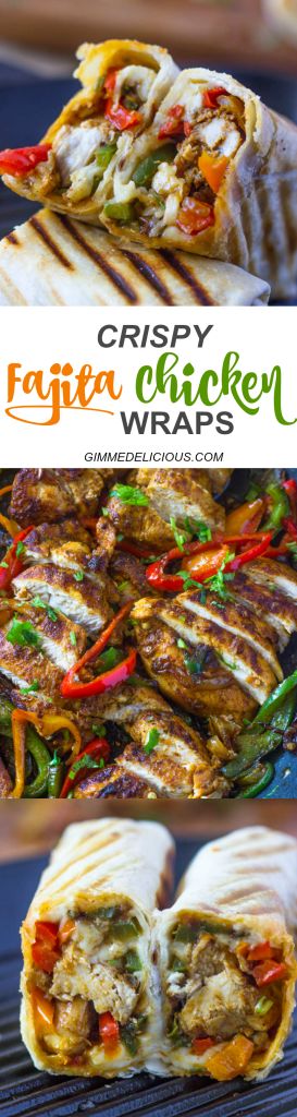 Crispy Fajita Chicken Wraps