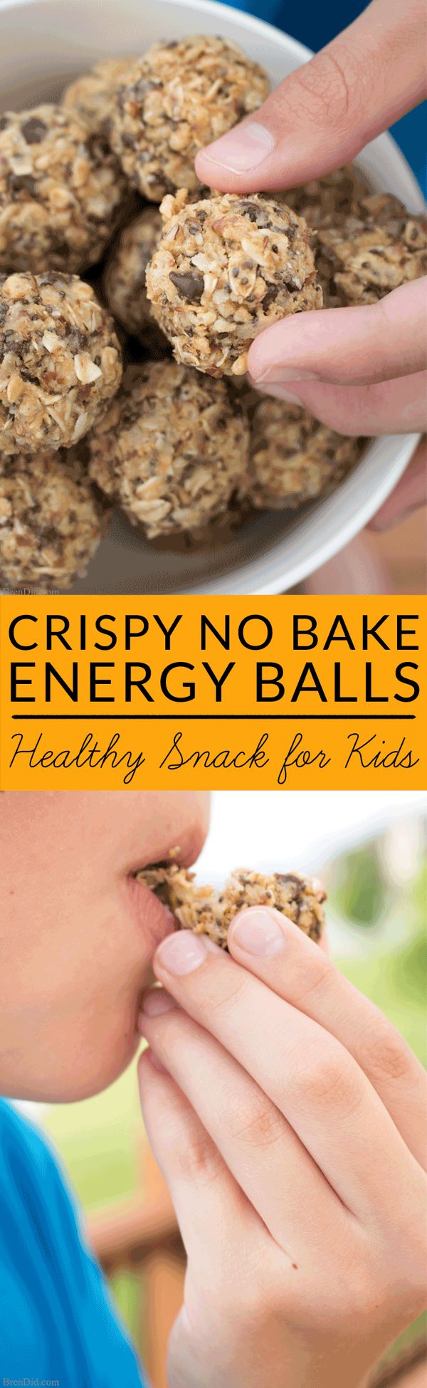 Crispy No Bake Energy Balls for Kids