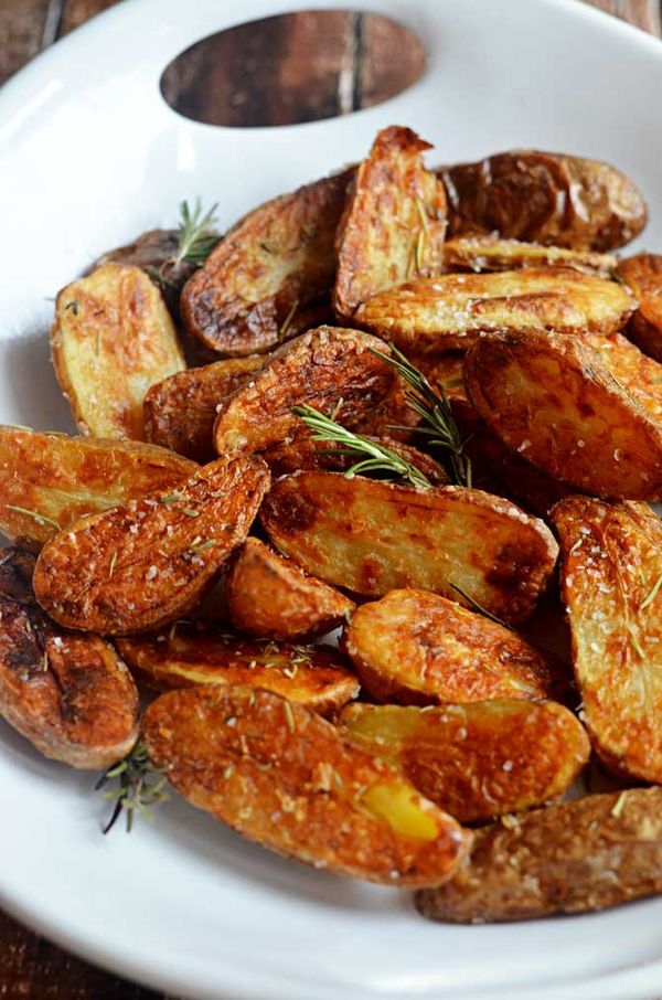 Crispy Sea Salt and Vinegar Roasted Potatoes