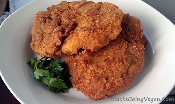 Crispy Spicy Popeye's Chicken Style Vegan Fried Chicken