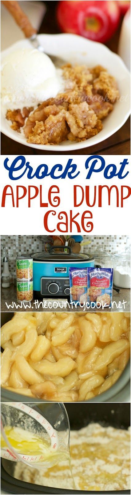 Crock Pot Apple Dump Cake