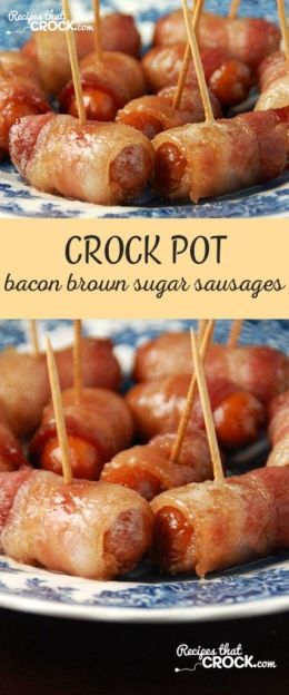 Crock Pot Bacon Brown Sugar Sausages