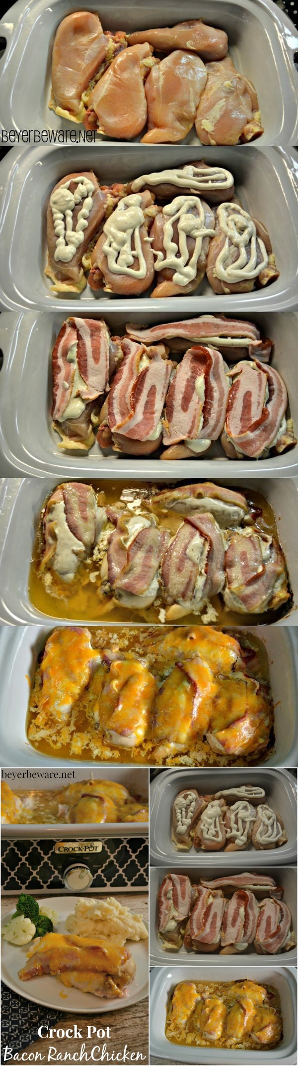 Crock Pot Bacon Ranch Chicken