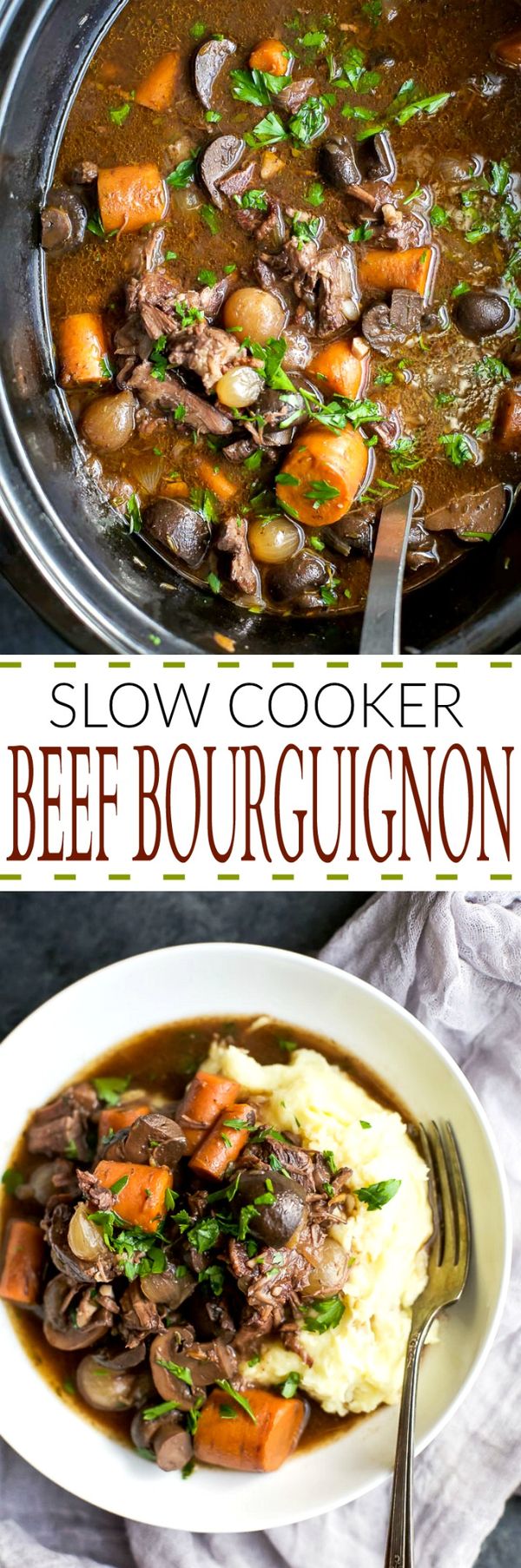 Crock Pot Beef Bourguignon