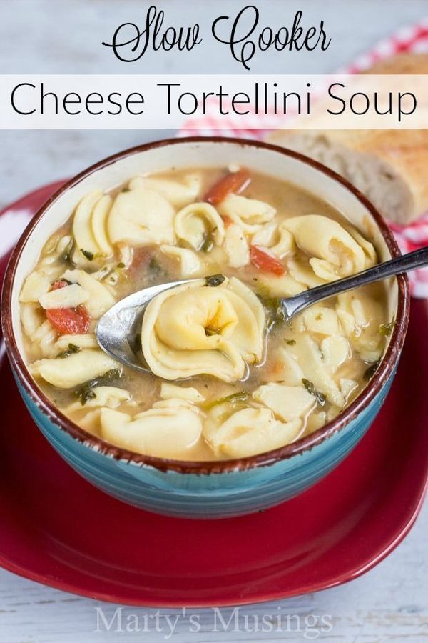 Crock Pot Cheese Tortellini Soup