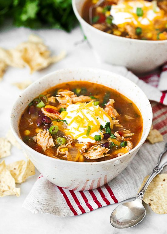 Crock Pot Chicken Enchilada Soup