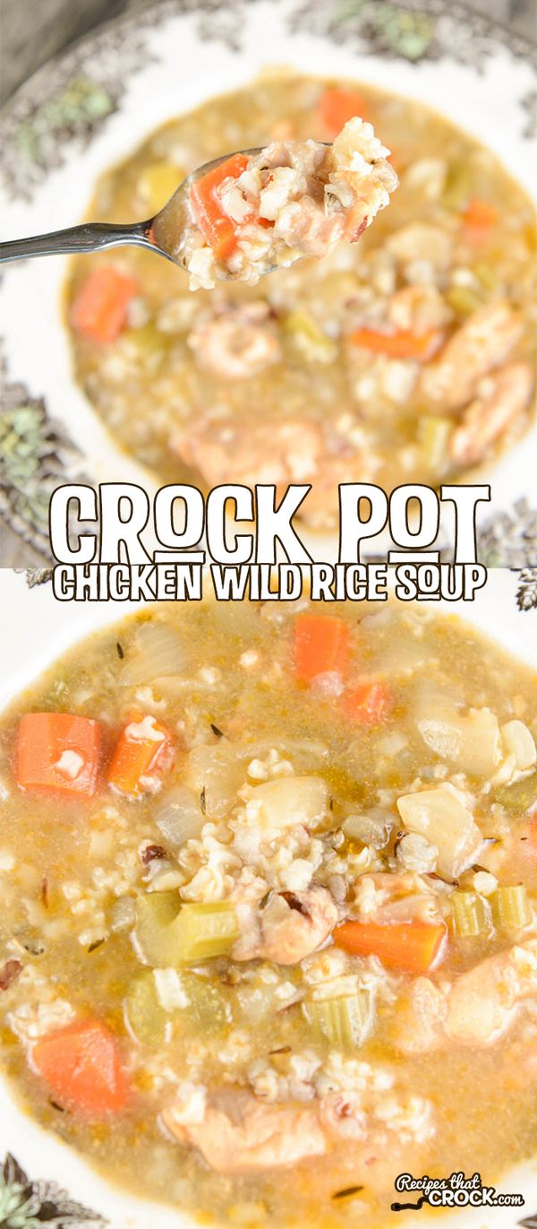 Crock Pot Chicken Wild Rice Soup