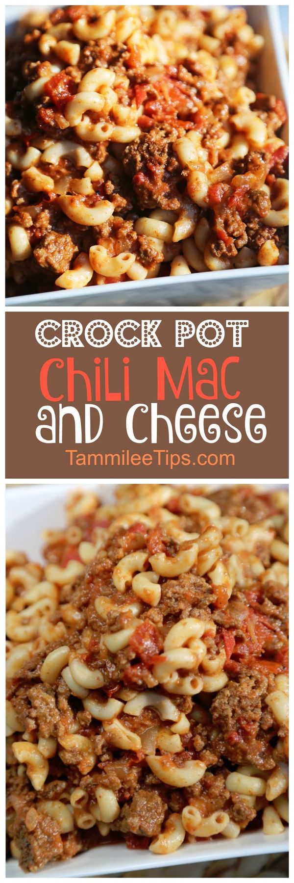 Crock Pot Chili Mac and Cheese