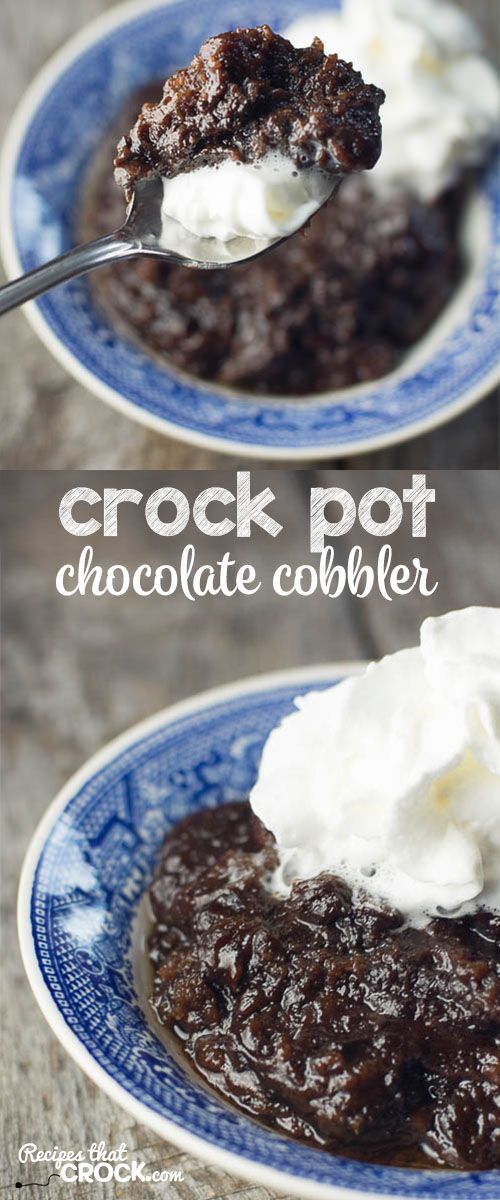 Crock Pot Chocolate Cobbler