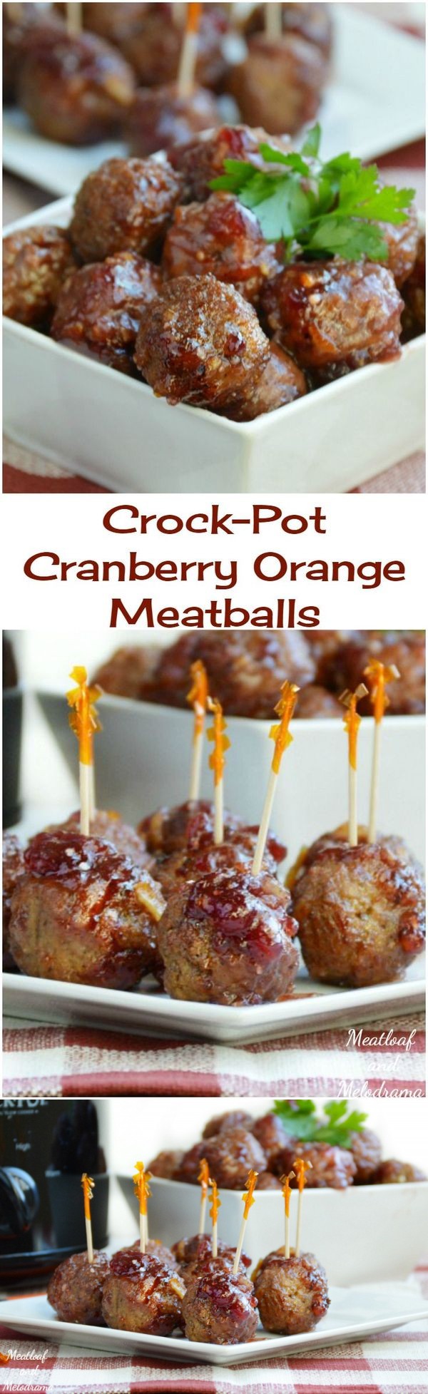 Crock-Pot Cranberry Orange Meatballs