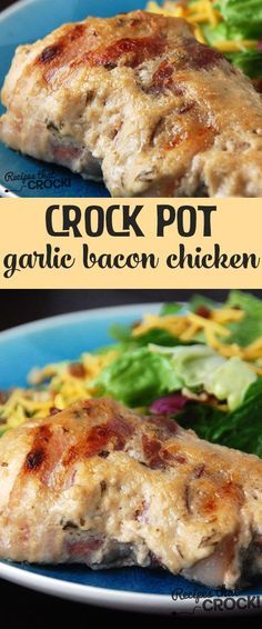 Crock Pot Garlic Bacon Chicken