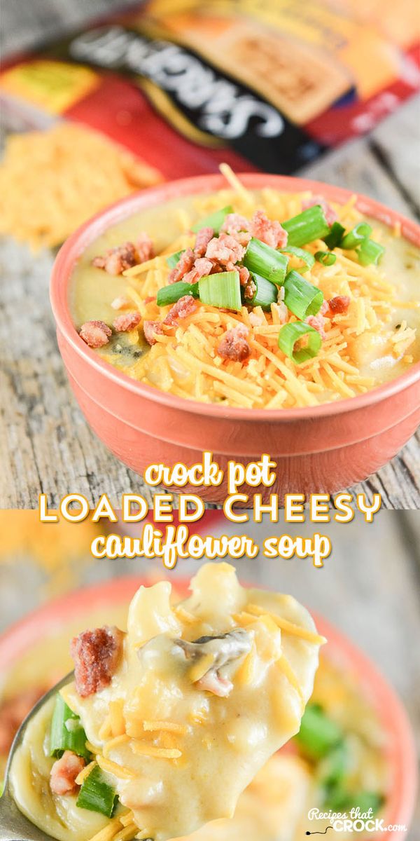 Crock Pot Loaded Cauliflower Soup