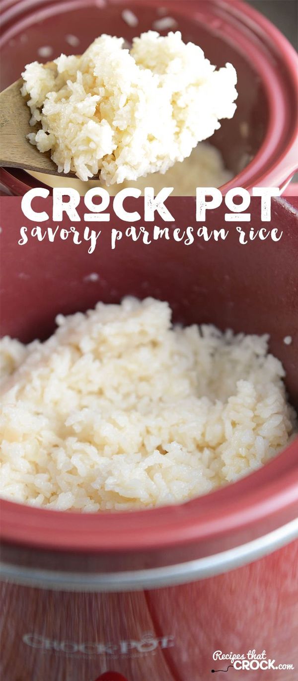 Crock Pot Savory Parmesan Rice