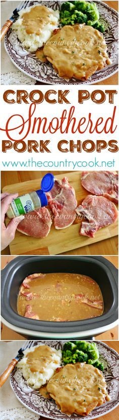 Crock Pot Smothered Pork Chops