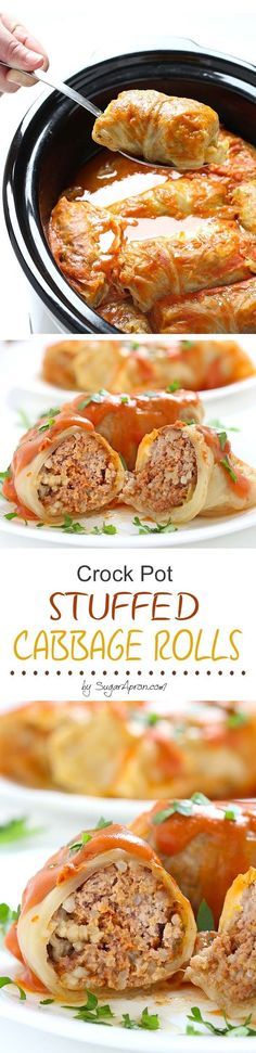 Crock Pot Stuffed Cabbage Rolls