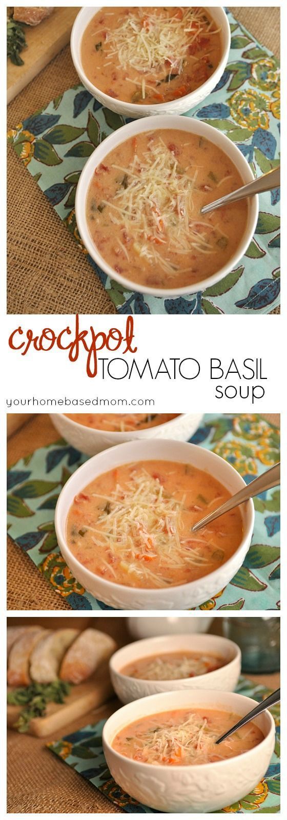 Crock Pot Tomato Basil Soup