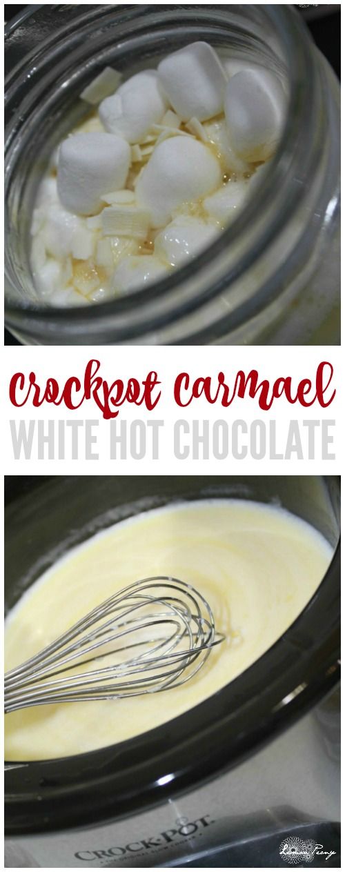 Crockpot Caramel White Hot Chocolate