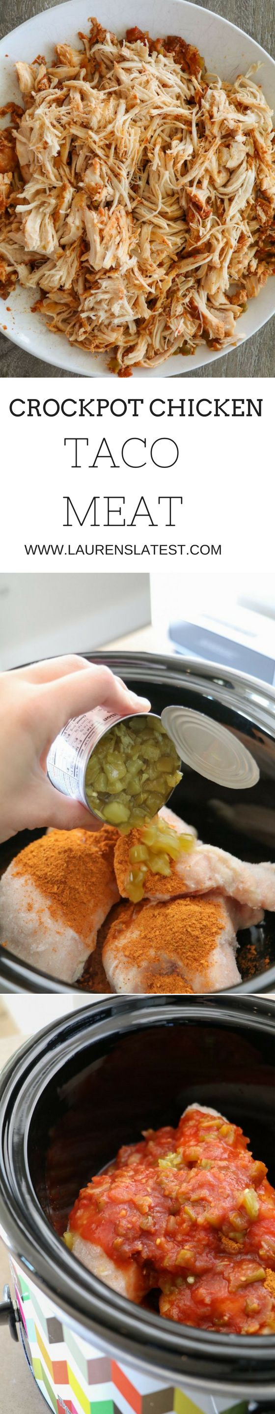 Crockpot Chicken Taco Meat