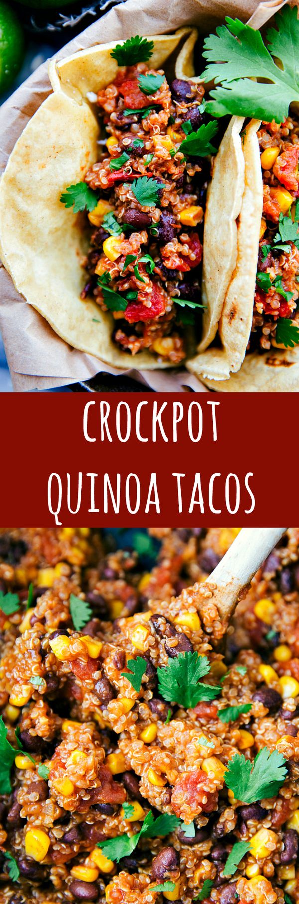 Crockpot Mexican Quinoa Tacos