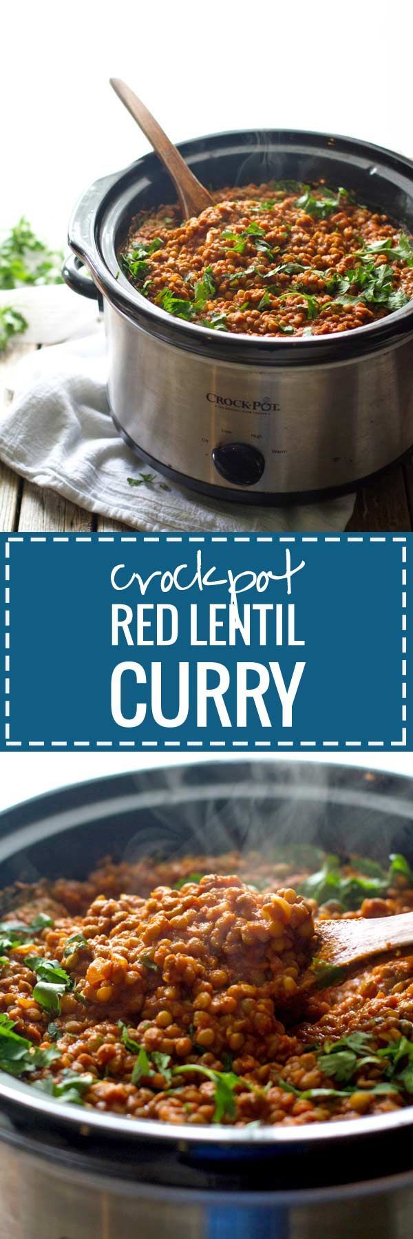 Crockpot Red Curry Lentils