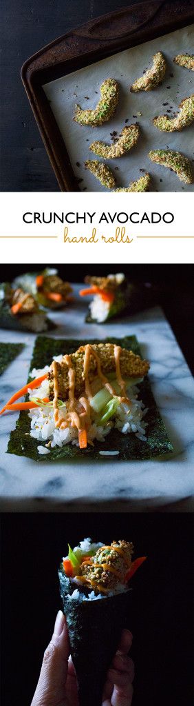 Crunchy Avocado Hand Rolls