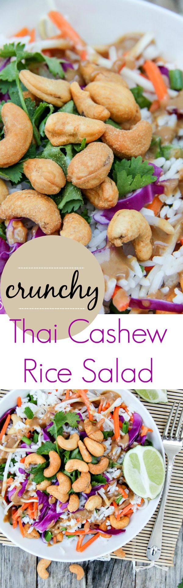 Crunchy Thai Cashew Rice Salad