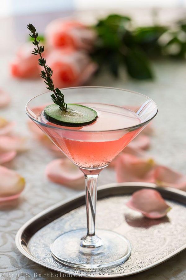 Cucumber & Rose Gin Cocktail