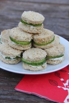 Cucumber-Boursin Tea Sandwiches