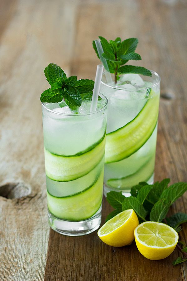 Cucumber-Mint Gin Fizz