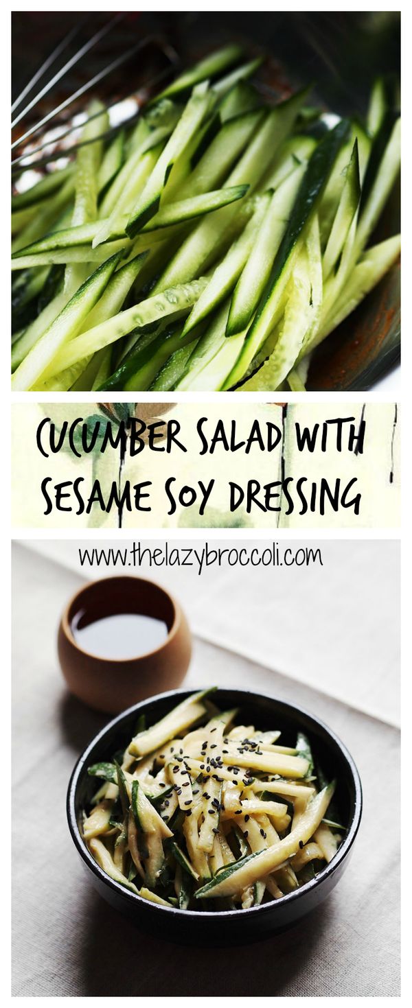 Cucumber Salad With Sesame Soy Dressing