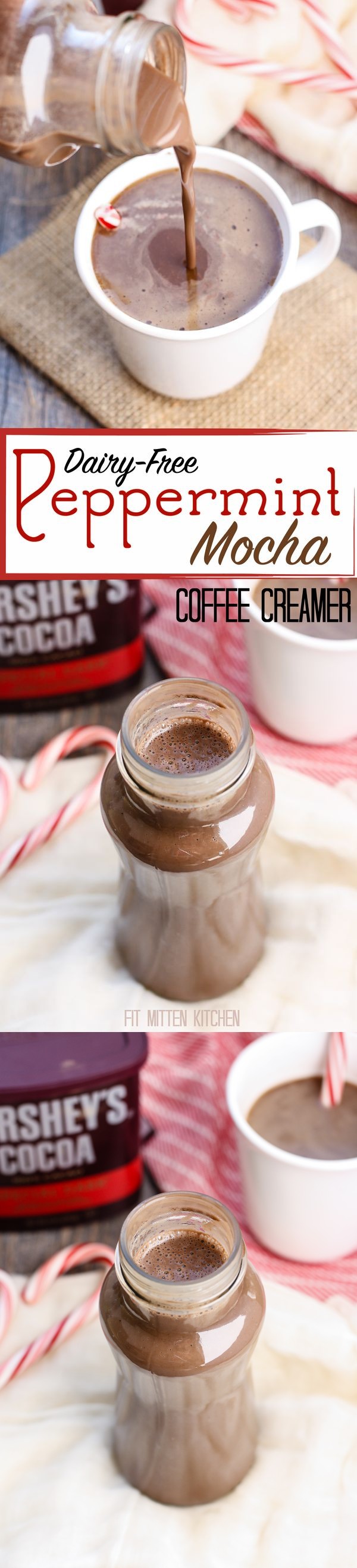 Dairy-Free Peppermint Mocha Coffee Creamer