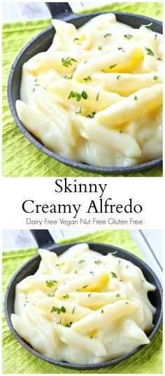 (Dairy Free Vegan Gluten Free Alfredo Pasta