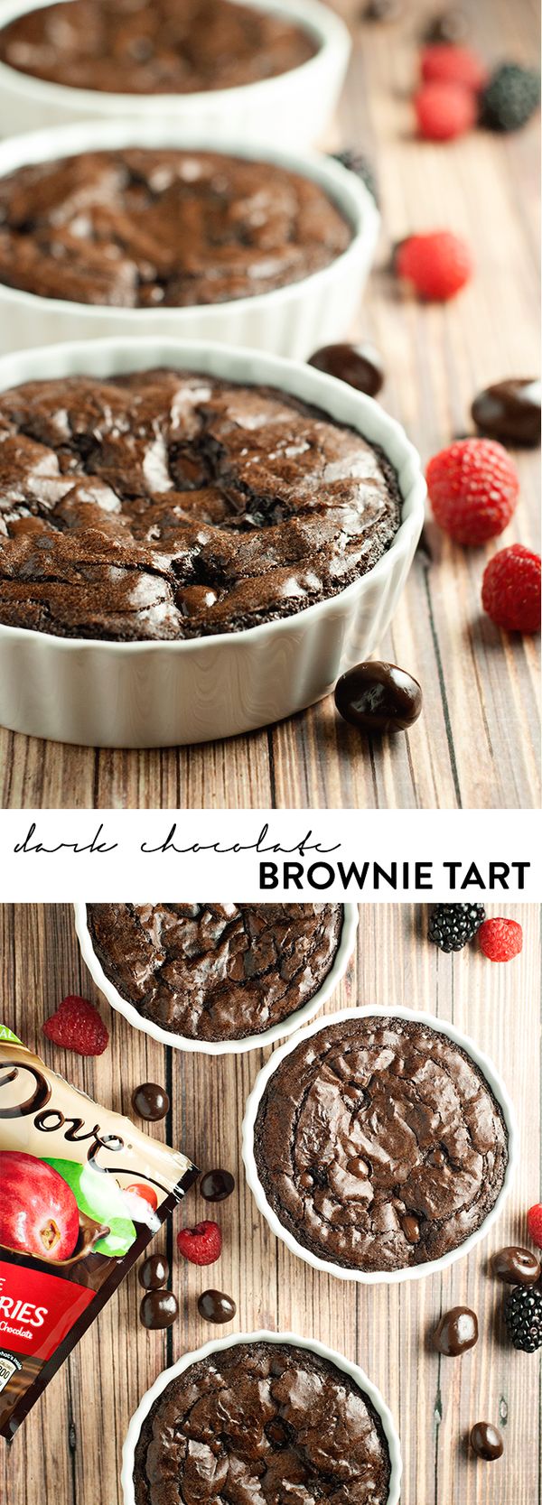 Dark Chocolate Brownie Tart