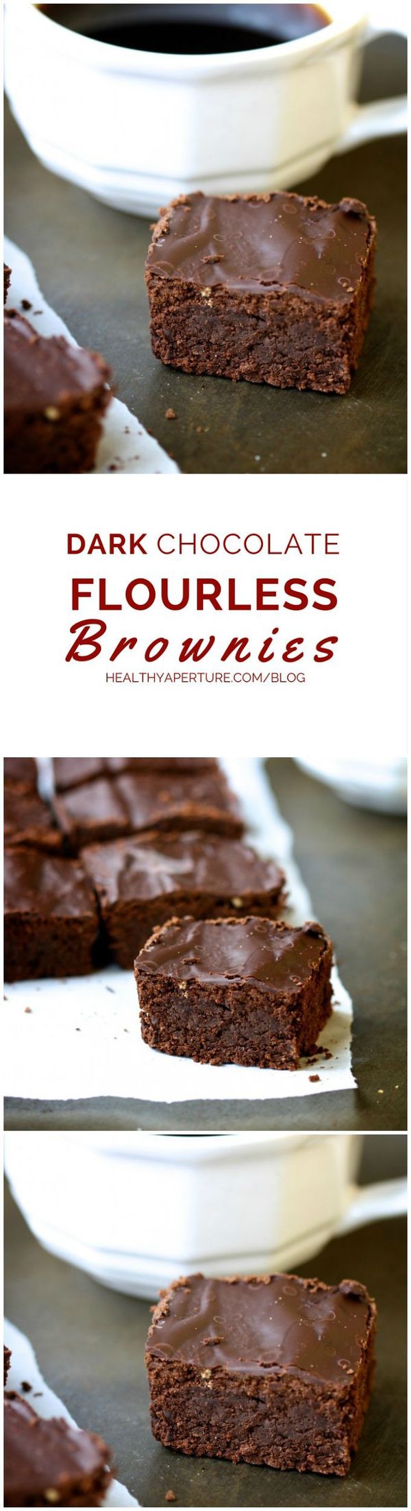 Dark Chocolate Flourless Brownies