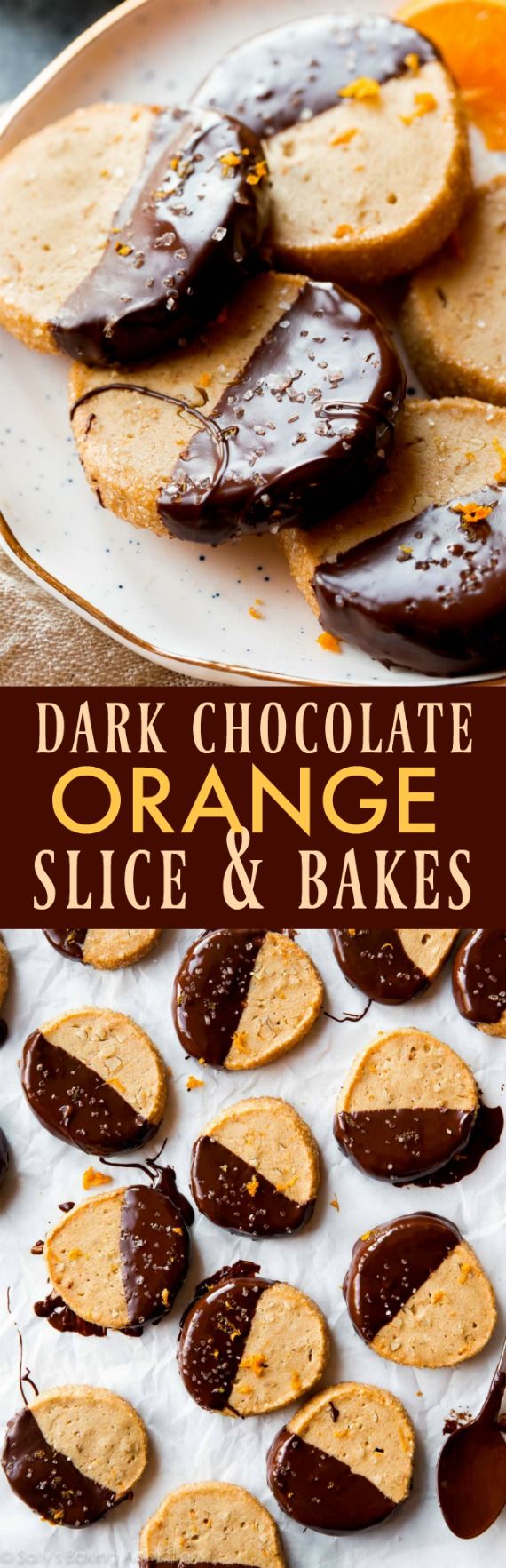 Dark Chocolate Orange Slice & Bake Cookies