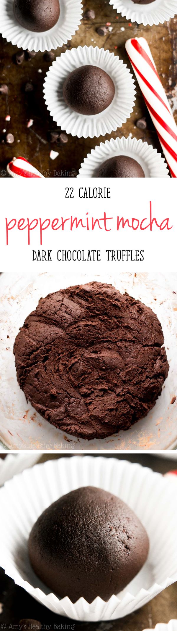 Dark Chocolate Peppermint Mocha Truffles