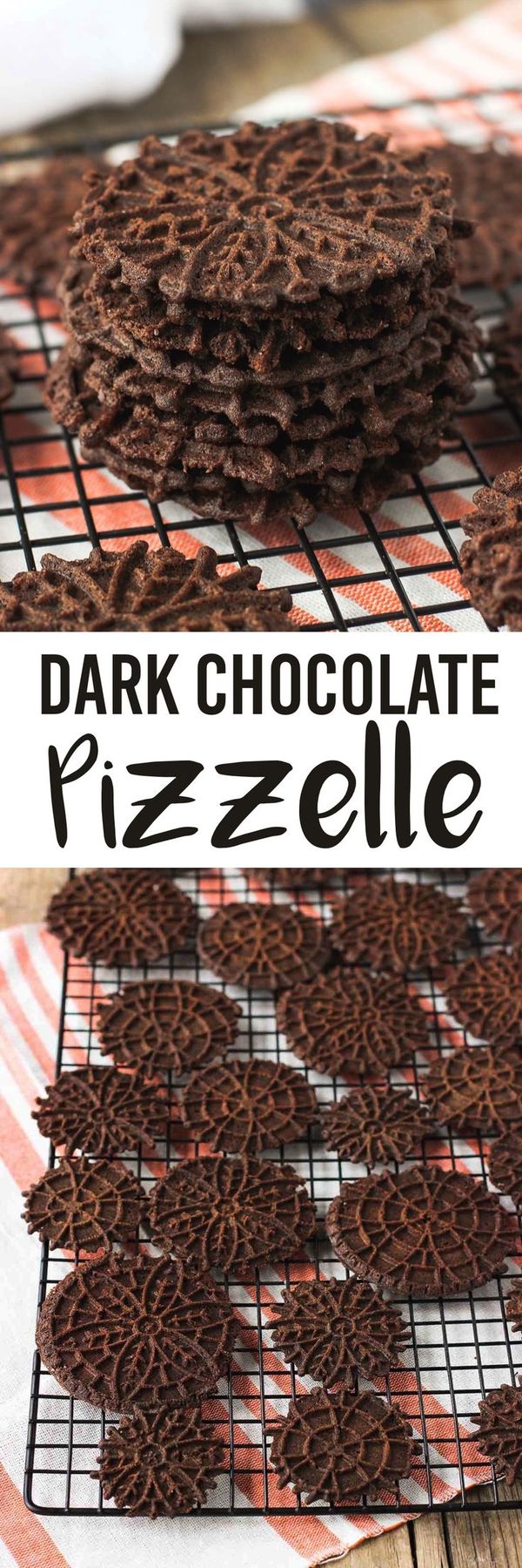 Dark Chocolate Pizzelle