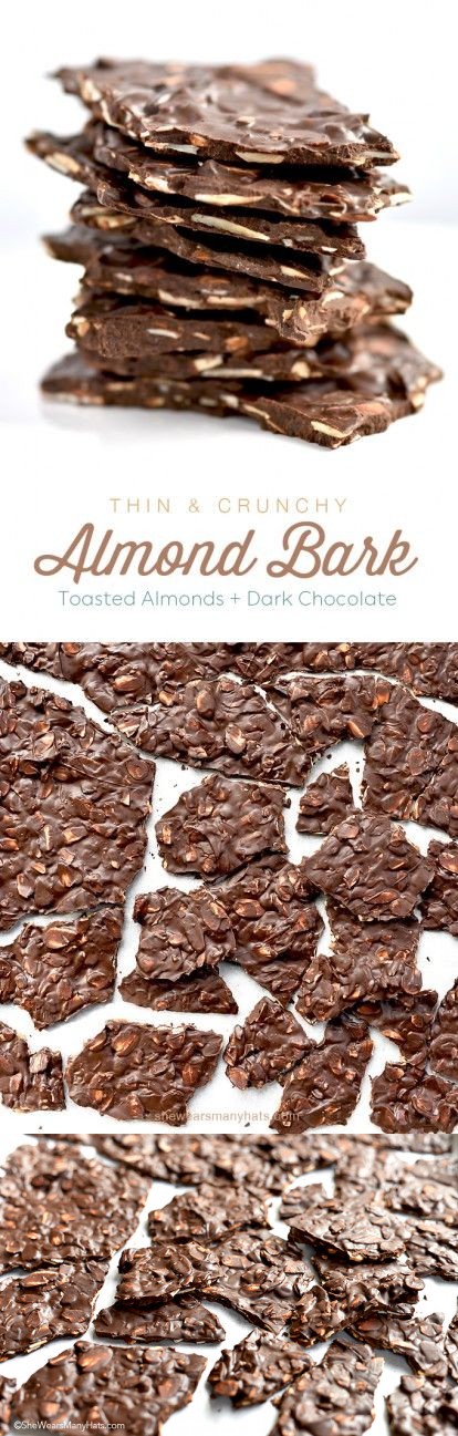 Dark Chocolate Toasted Almond Bark