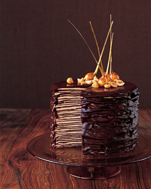 Darkest Chocolate Crepe Cake