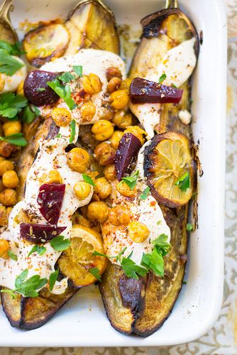 Deconstructed Baba Ghanoush with Beets and Za’atar