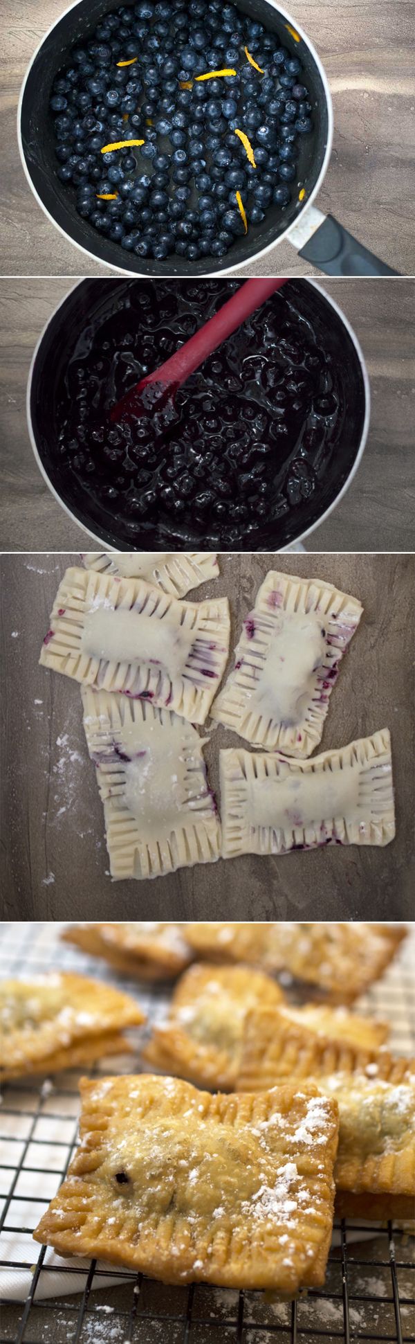 Deep Fried Blueberry Pies