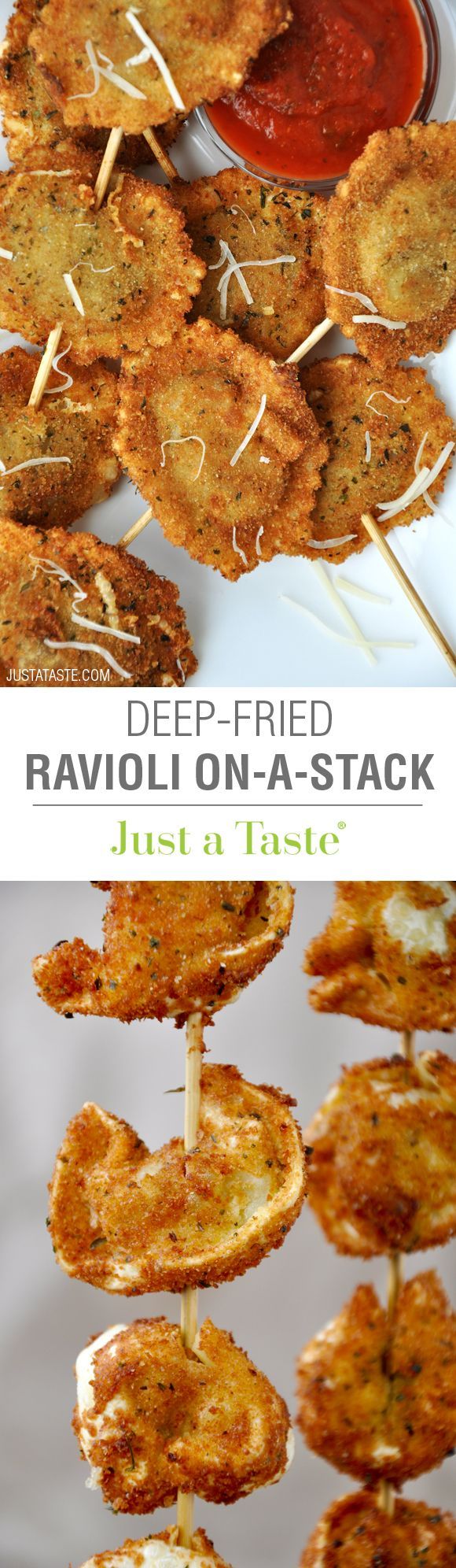 Deep-Fried Ravioli On a Stick