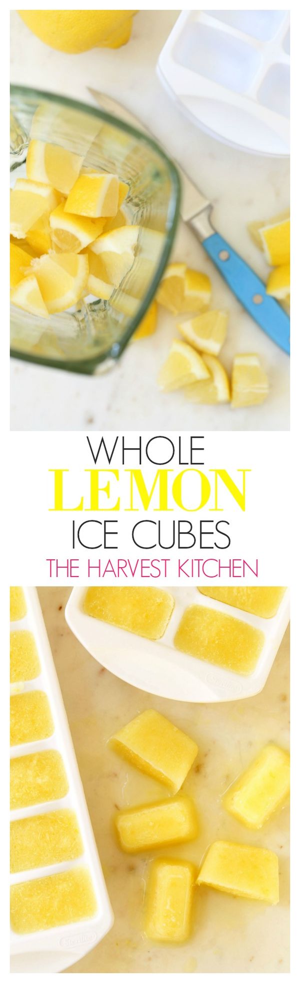 Detoxifying Lemon Ice Cubes