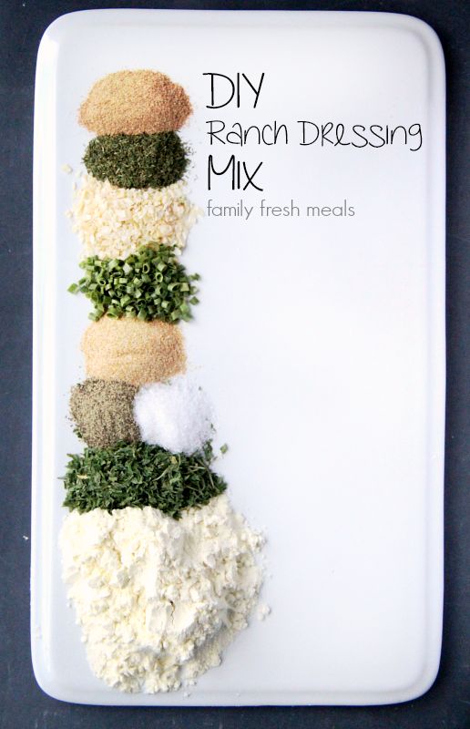 DIY Homemade Ranch Dressing Mix