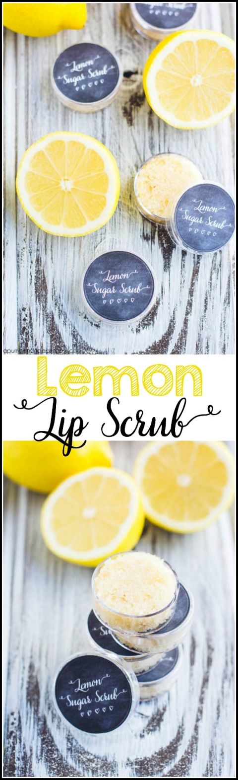 DIY Lemon Lip Scrub