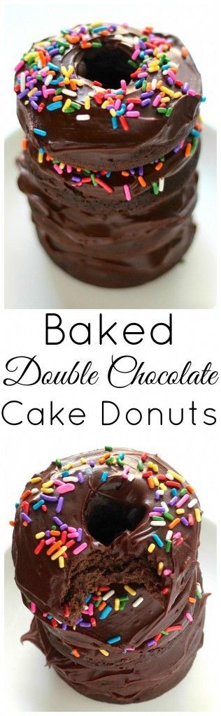 Double Chocolate Cake Donuts