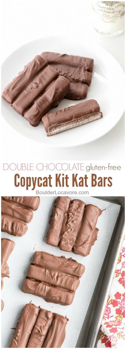 Double Chocolate Copycat Kit Kat Bars (gluten-free