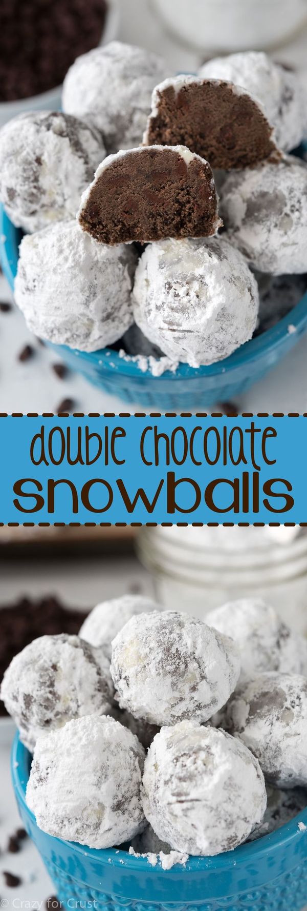 Double Chocolate Snowball Cookies