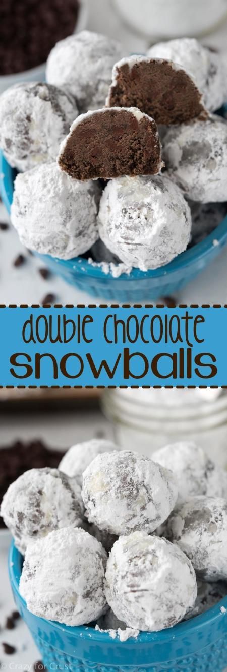 Double Chocolate Snowballs Cookies